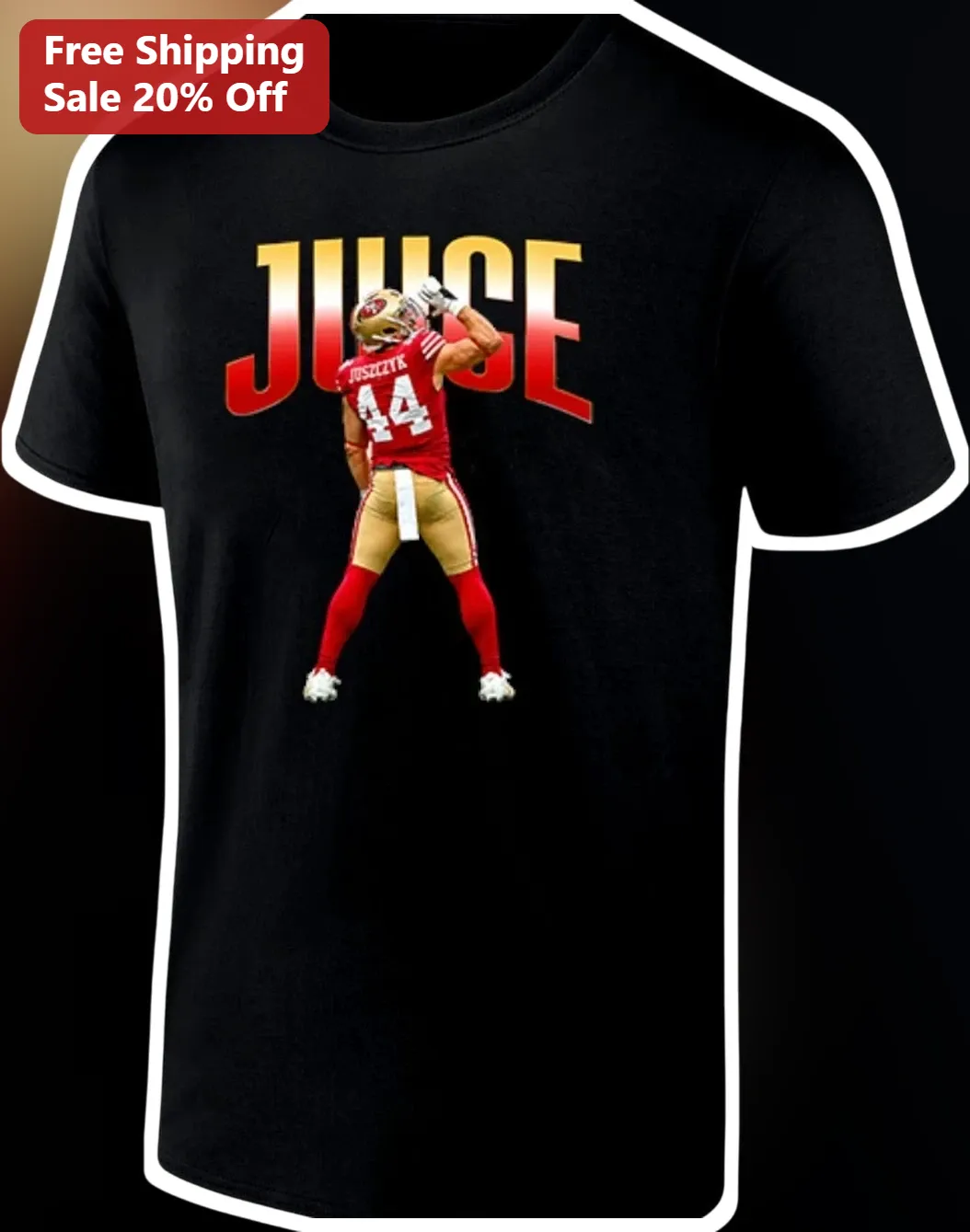 George Kittle Juice Tee San Francisco 49ers NFL Football Fan Graphic Shirt