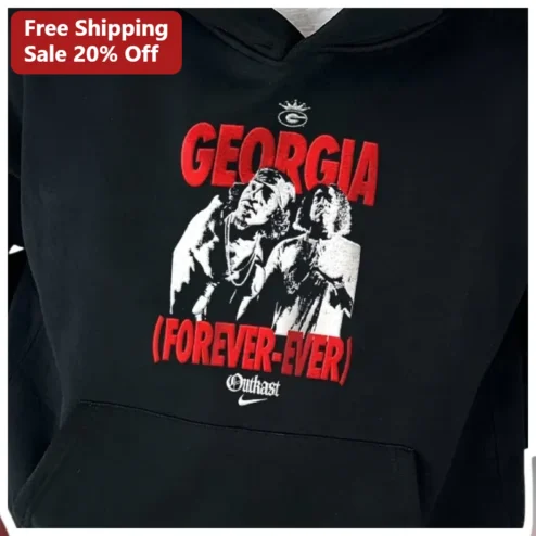 Georgia Forever Ever Outkast Hoodie Black Pullover Hip Hop Streetwear