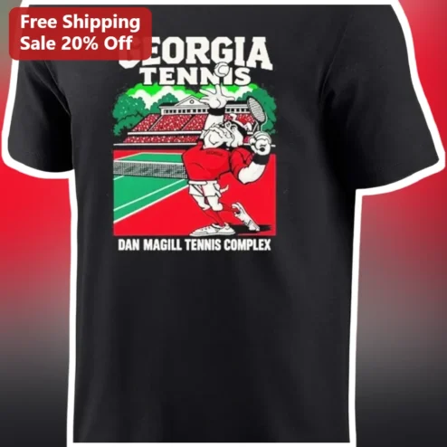 Georgia Tennis Dan Magill Tennis Complex UGA Bulldogs Tee