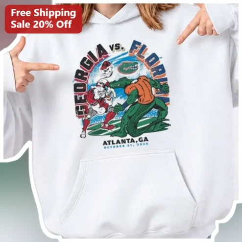 Georgia vs Florida Atlanta GA October 31 2026 UGA Bulldogs Gators Rivalry Hoodie