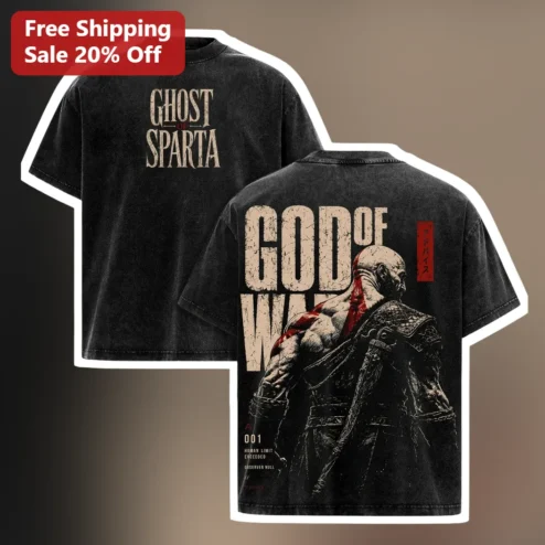 Ghost of Sparta Kratos God of War Graphic Tee