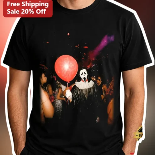 Ghostface Tee Scream Movie Vintage Horror Graphic Shirt Halloween Gift