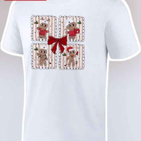 Gingerbread Nurse Christmas Gift Tee Cute Holiday Medical Professional Shirt for Nurses