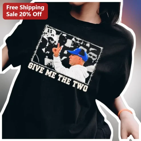 Give Me The Two Todd Bowles Graphic Tee NFL Bucs Coach Funny Quote Shirt for Men Women available at our Chicago, Illinois warehouse