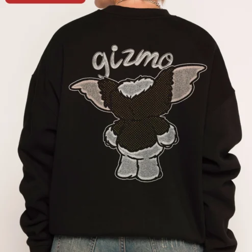 Gizmo Sweatshirt Gremlins Movie Fan Crewneck Retro Pop Culture Apparel