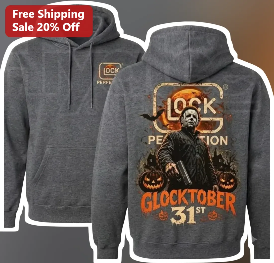GLOCKTOBER 31ST Michael Myers Horror Hoodie Halloween Gun Enthusiast Gift