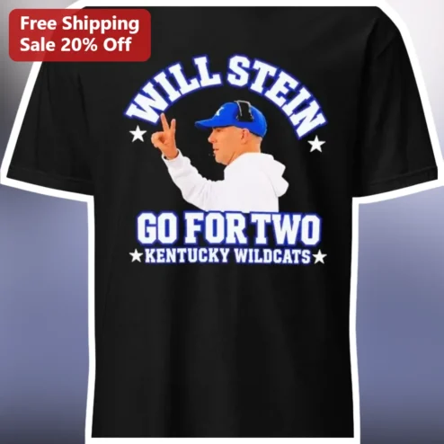 GO FOR TWO Will Stein Kentucky Wildcats Tee