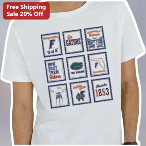 Go Gators Row Bout Them Gators The Swamp Florida Vintage Collegiate Graphic Tee