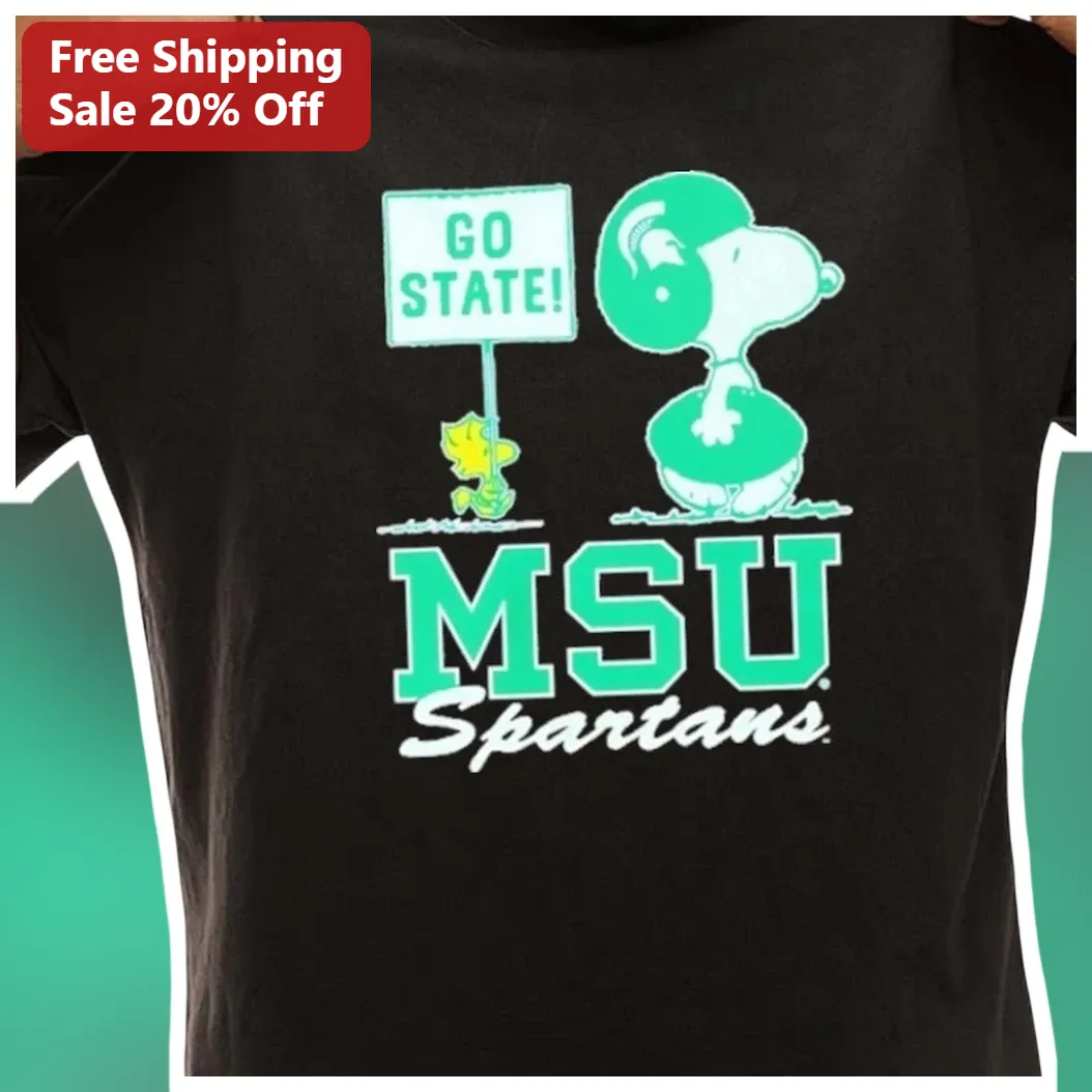 Go State MSU Spartans Tee Michigan State University Football Fan Shirt