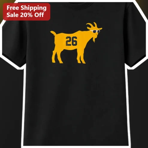 GOAT Sunglasses Silhouette Tee Personalized Number 26 Graphic T-Shirt for Men Women