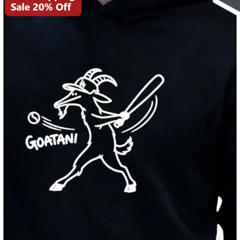 GOATANI Hoodie Shohei Ohtani Baseball Goat Pun Gift for Men Women