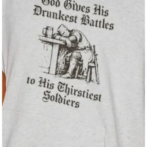God Gives His Drunkest Battles to His Thirstiest Soldiers Tee Christian Military Humor Vintage Graphic Shirt
