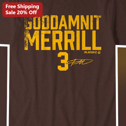 Goddamn It Merrill Tee Jackson Christian McCaffrey CMC3 NFL Fan Gift
