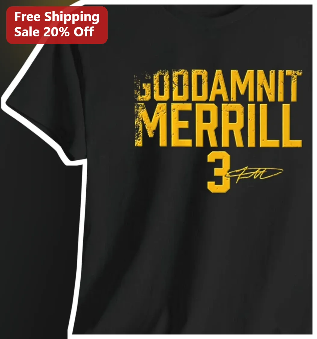 Goddamnit Merrill Jackson Trey Signature Distressed Vintage Rock Graphic Tee