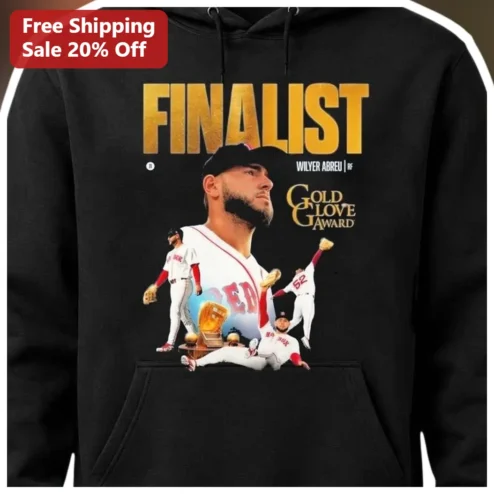 Gold Glove Award Finalist Wilyer Abreu Hoodie Boston Red Sox Baseball Fan Gift