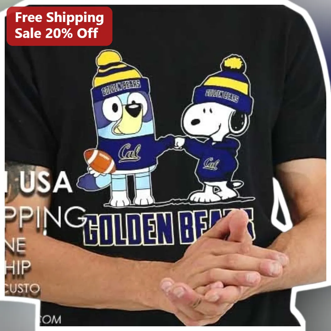 Golden Bears Tee Snoopy Peanuts UC Berkeley Cal Fan Graphic T-Shirt