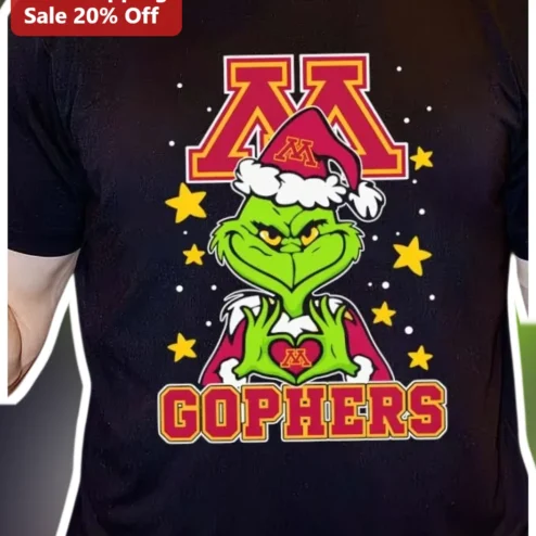 Golden Gophers Grinchmas Tee Minnesota Christmas Fan Shirt