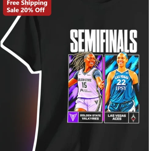 Golden State Valkyries Semifinals Tee WNBA Playoffs Las Vegas Aces Matchup Shirt