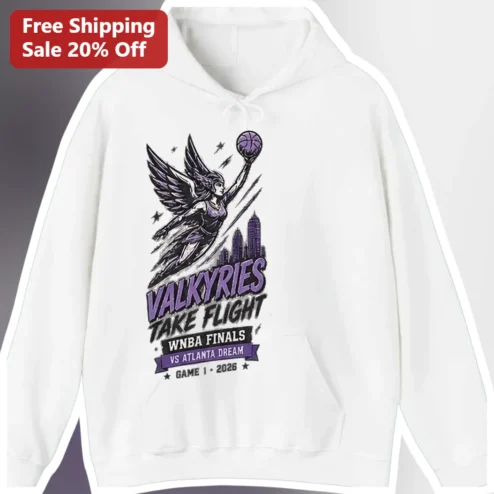 Golden State Valkyries Take Flight WNBA Finals Hoodie vs Atlanta Dream