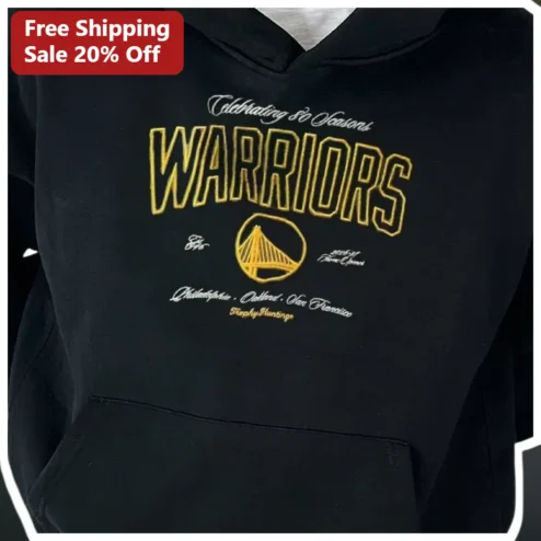 Golden State Warriors Celebrating 80 Seasons Vintage Hoodie Est. 1946 Philadelphia Oakland San Francisco