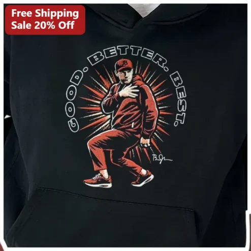 Good Better Best Ben Roethlisberger Signature Hoodie Steelers NFL Fan Apparel available at our Chicago, Illinois warehouse