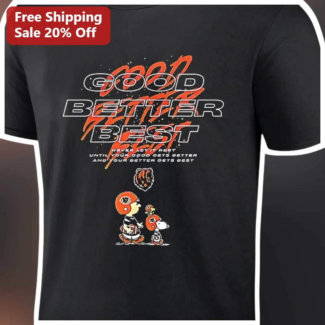 Good Better Best Never Let It Rest Charlie Brown Bears Motivational Graphic Tee