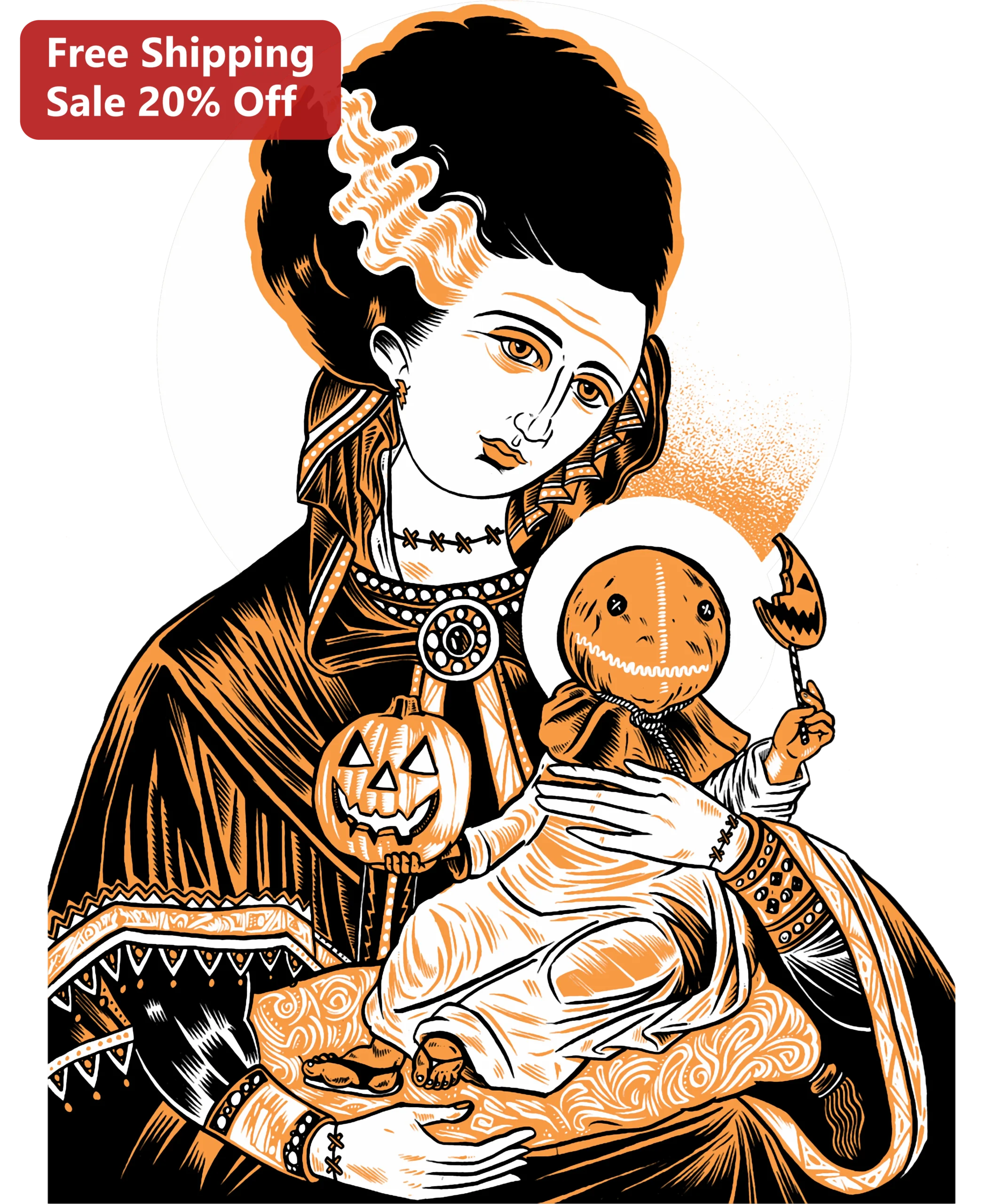 Gothic Halloween Mother and Baby Tee Vintage Spooky Family Matching Shirt for Mommy and Me