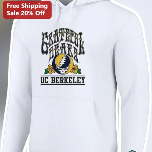 Grateful Bears UC Berkeley Hoodie Grateful Dead Parody Cal Spirit Wear
