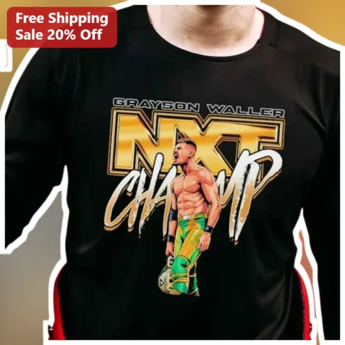 Grayson Waller NXT Champion Long Sleeve Shirt WWE Wrestling Fan Apparel