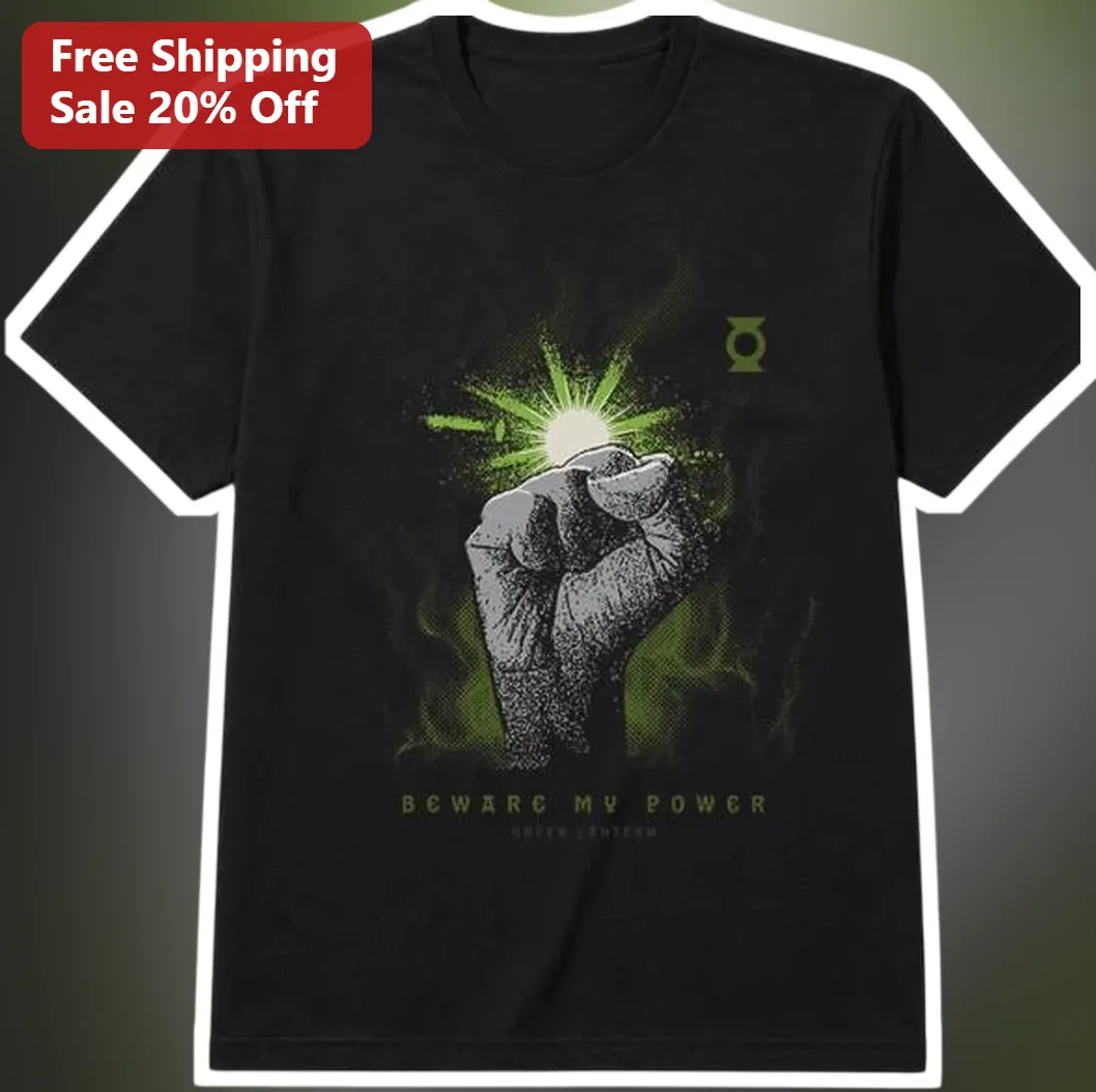 Green Lantern Beware My Power Tee DC Comics John Stewart Graphic Shirt