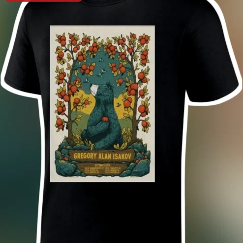 Gregory Alan Isakov Tee Vintage Bear Persimmon Tree Tour Merch Indie Folk Gift