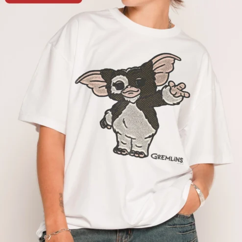 Gremlins Gizmo Wave Graphic Tee Retro 1984 Horror Comedy Movie Shirt Gift on a hanger, ready to ship from Chicago, Illinois