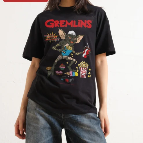 Gremlins Midnight Snack Gizmo Graphic Tee Horror Movie Fan Gift