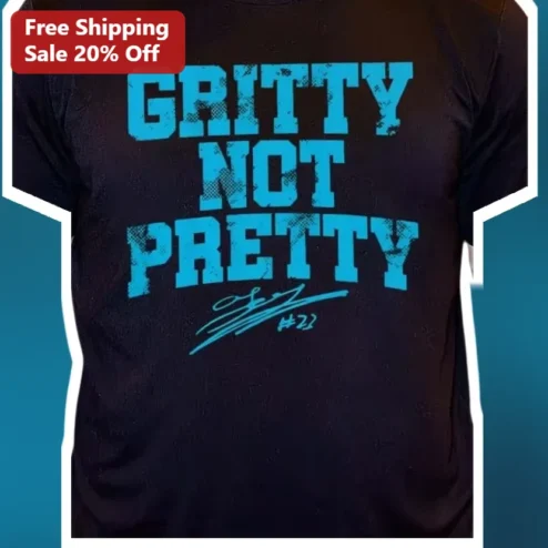 Gritty Not Pretty Distressed Typography Tee Basketball Grind Mentality Gift for Women Athletes