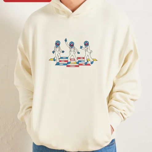 Grover Sesame Street Fever Hoodie Retro Disco Dance Graphic Sweatshirt for Kids Adults