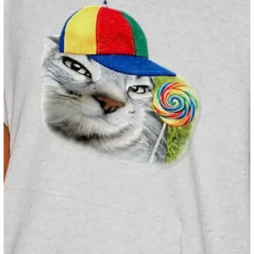 Grumpy Cat Propeller Beanie Lollipop Graphic Tee Funny Meme Shirt Gift for Cat Lovers