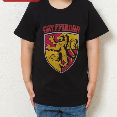 Gryffindor House Crest Vintage Lion Tee Harry Potter Kids Toddler Shirt Gift