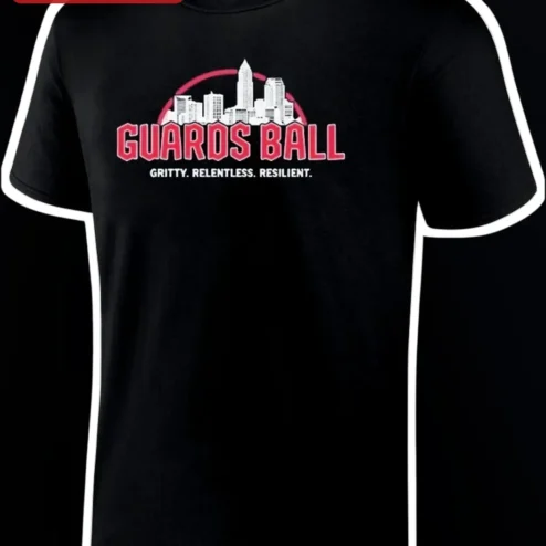 Guards Ball Gritty Relentless Resilient Cleveland Guardians Fan Tee