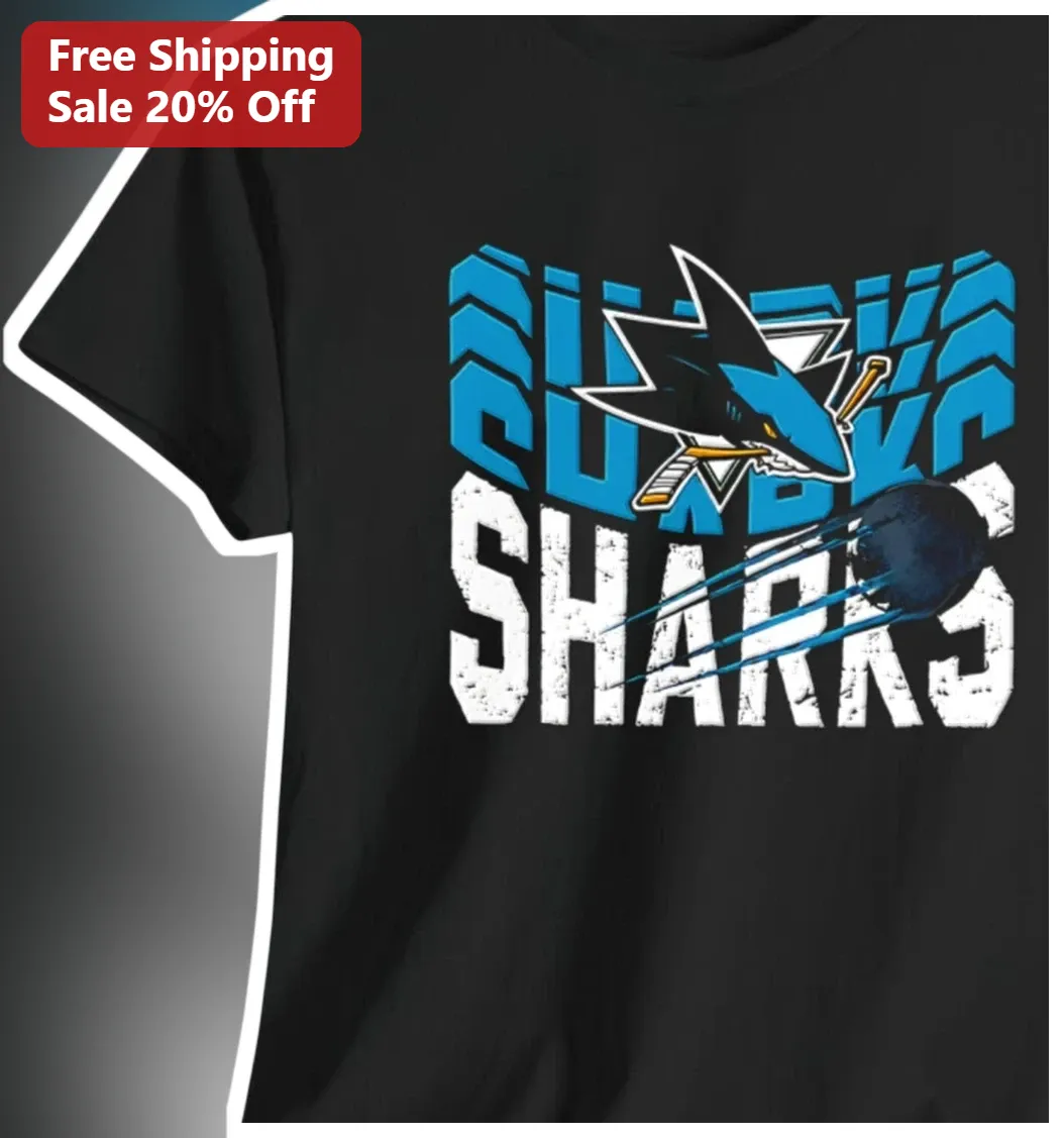 Guava Sharks Tee Youth Hockey Team Graphic Shirt Sporty Shark Logo Apparel Gift