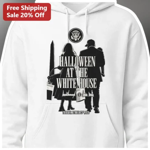 Halloween At The White House Trump Family Silhouette Hoodie October 23rd 2026 Event Commemorative Pullover