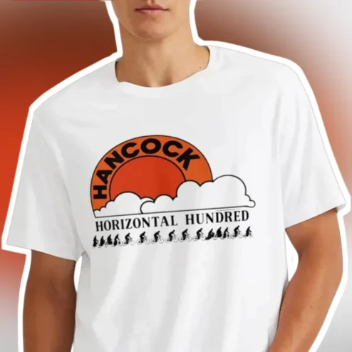 Hancock Horizontal Hundred Tee RJ Decker Aloysius Aiken Retro Cycling Graphic T-Shirt