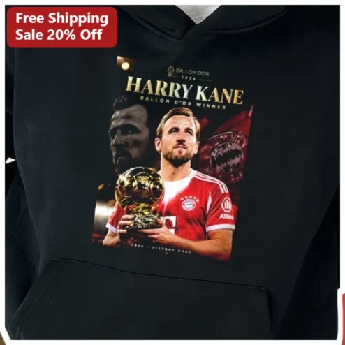Harry Kane Ballon d'Or Winner 2026 History Made Hoodie
