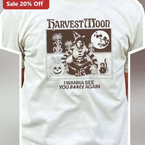 Harvest Moon I Wanna See You Dance Again Vintage Scarecrow Tee Retro Halloween Shirt