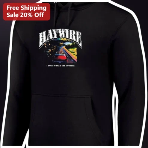 HAYMIRE I Don't Wanna Say Goodbye Hoodie Retro Vintage Car Graphic Sweatshirt