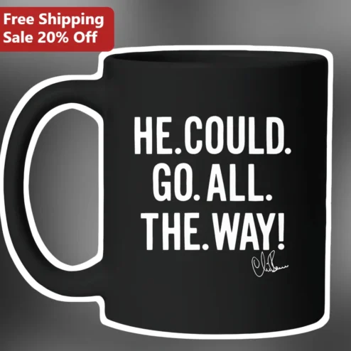 He Could Go All The Way Michael Jordan Signature Mug Basketball Fan Gift