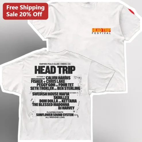 Head Trip Festival Lineup Tee EDM Rave Merch Graphic T-Shirt
