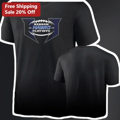 Hebron Hawks Playoffs Tee Football Spirit Wear Gift for Fans