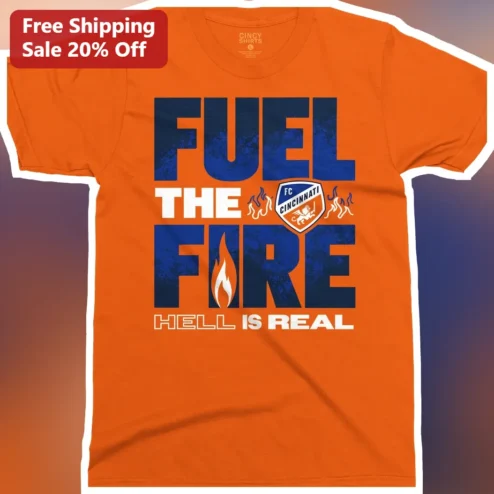 Hell Is Real Fuel The Fire Christian Graphic Tee Bold Faith Statement Shirt