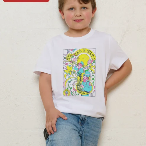 Here Comes The Sun It's Alright Kids Tee Beatles Inspired Psychedelic Graphic T-Shirt