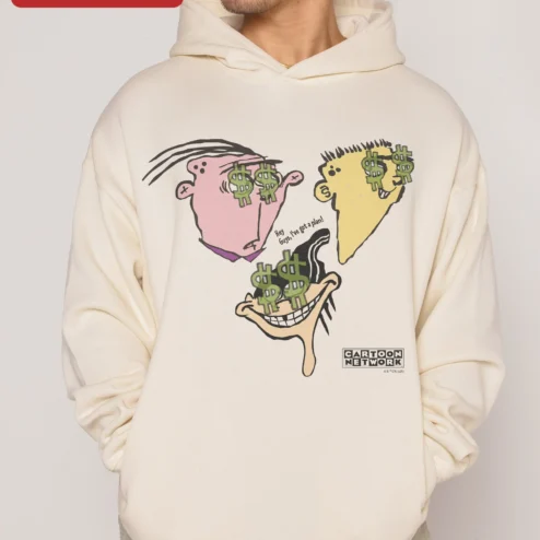 Hey Guys I've Got a Plan Ed Edd n Eddy Hoodie Retro Cartoon Network Merch Unisex Pullover